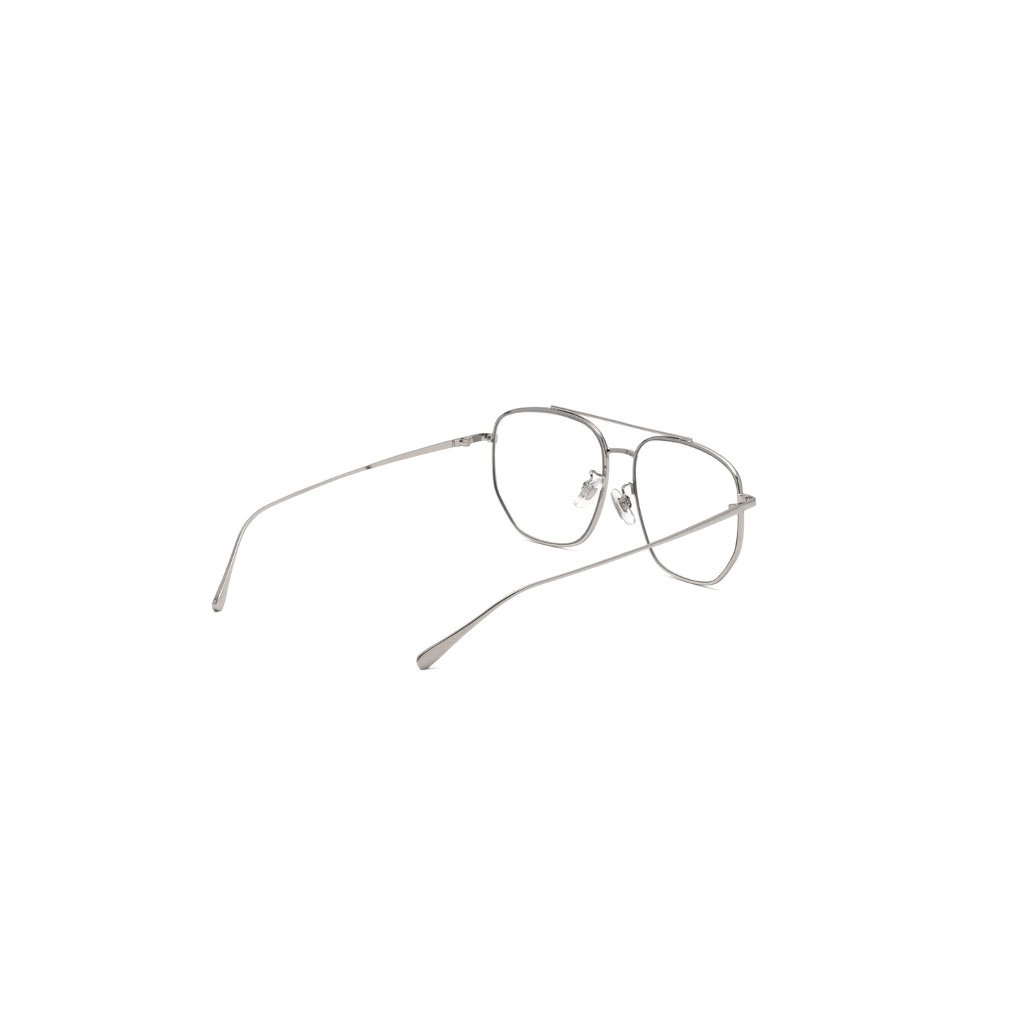 noeyedia_NE-470-SICL_裏_伊達メガネ_シルバー/クリア_アビエーター