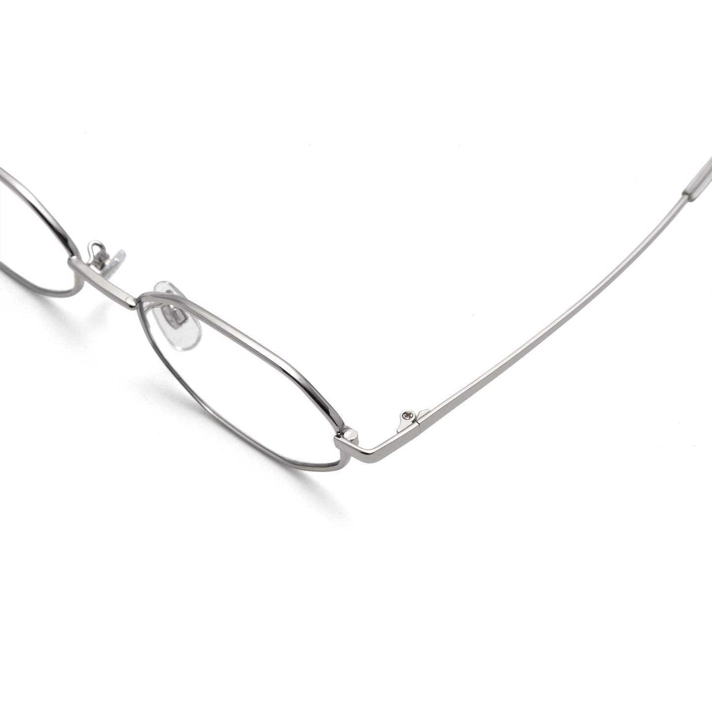 noeyedia_NE-471-SICL_左上_伊達メガネ_シルバー/クリア_オクタゴン